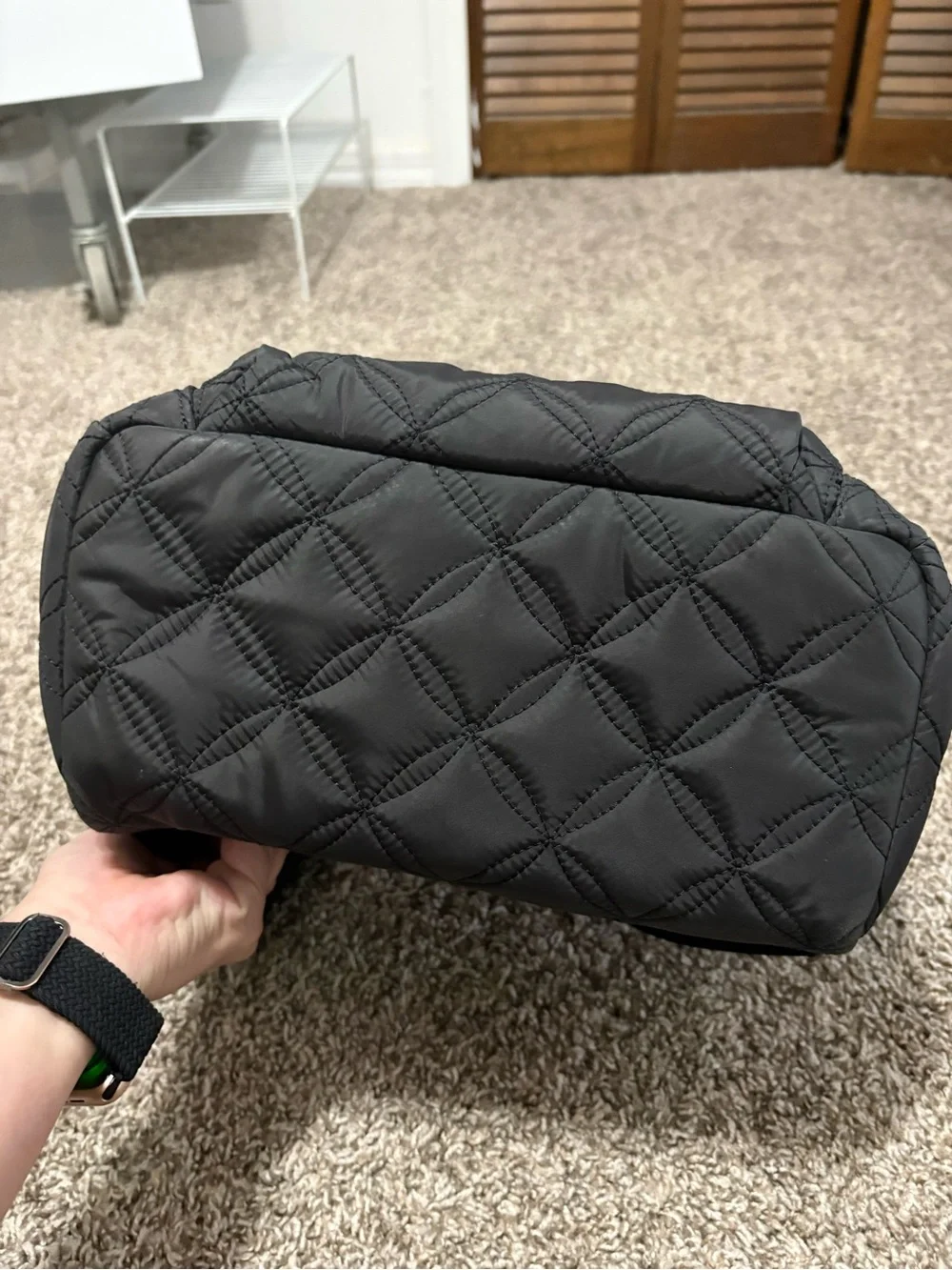 kate spade Quilted Black Nylon Backpack - Picture 4 of 6
